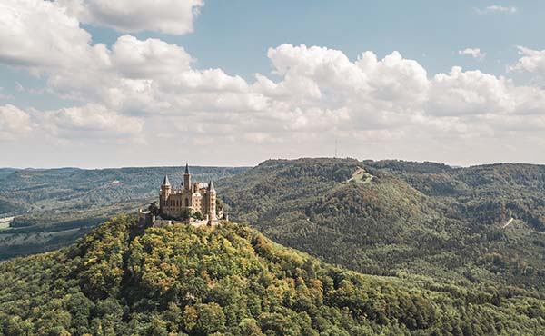 Erbe & Hopt Anwaltskanzlei Balingen, Region Zollernalbkreis, Luftaufnahme Schloss Hohenzollern